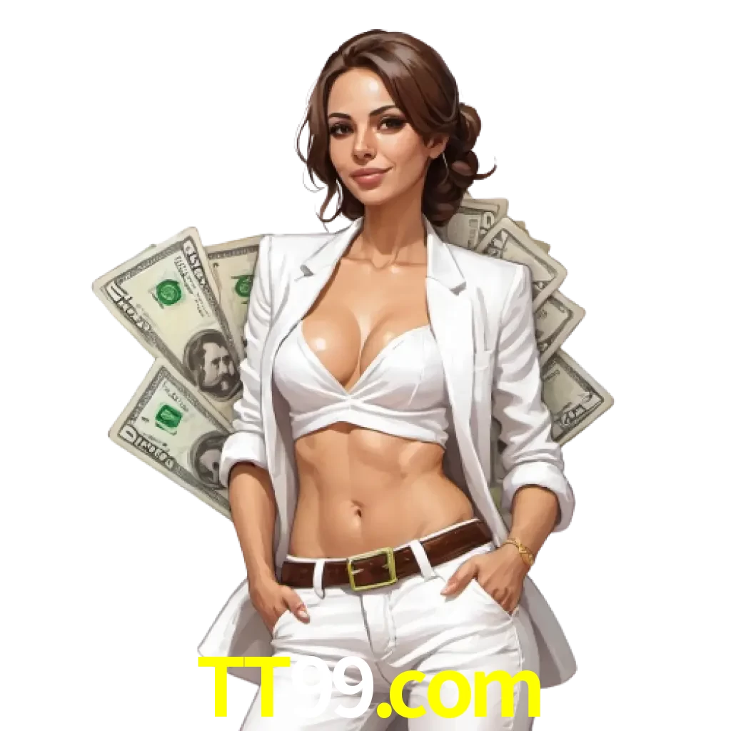 woman with money playing in tt99 bet casino